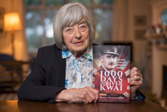 Pat and Jean - Daughters of Colonel Owttram, wrote the Postscript for WWII book 1000 Days on the River Kwai