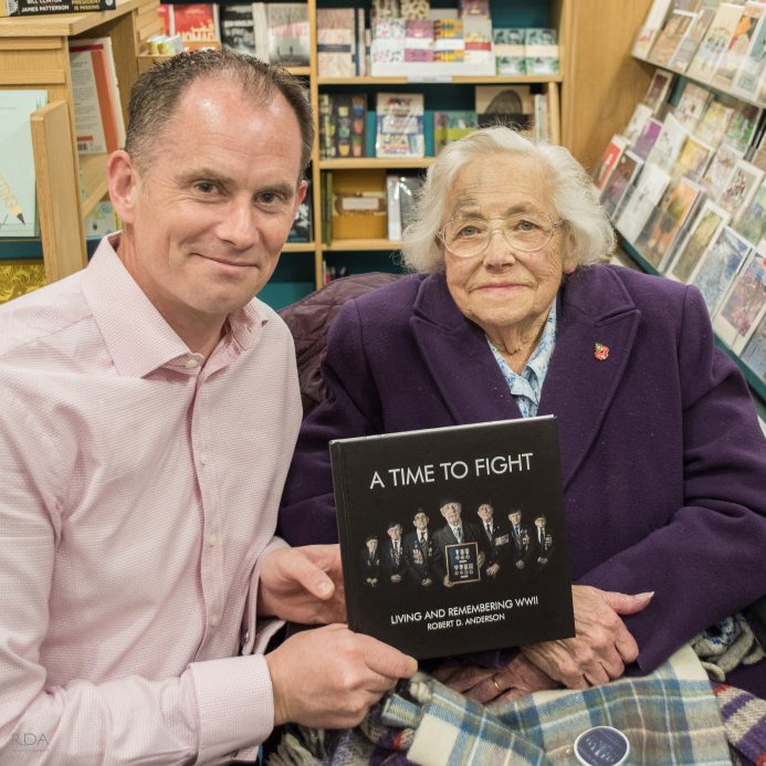 Dorothy Hayman at A Time To Fight book signing at Kew book shop